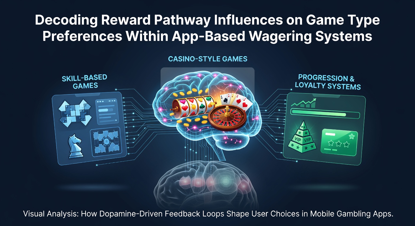 Brain reward pathways illustration showing dopamine responses in mobile wagering apps