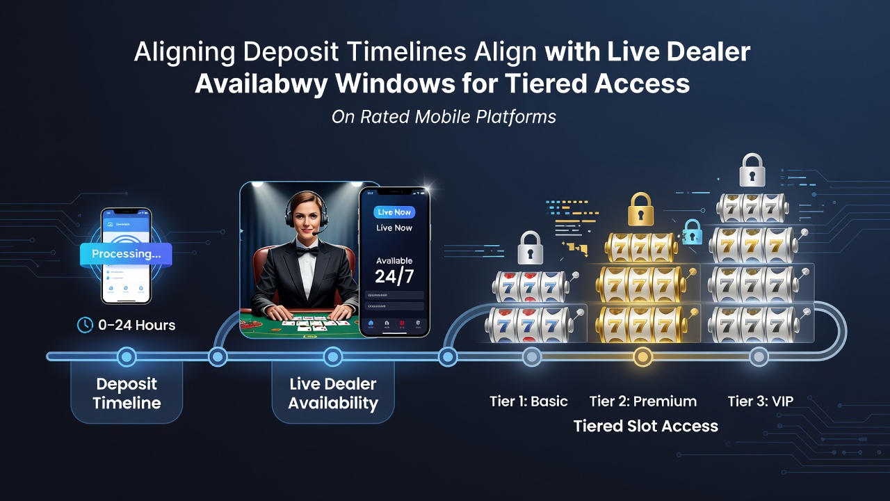 Mobile casino interface showing deposit confirmation and live dealer tables side by side