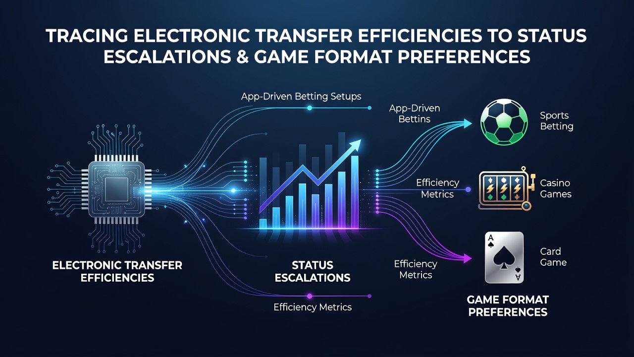 Visualization of electronic fund transfers connecting to player status levels in mobile betting applications